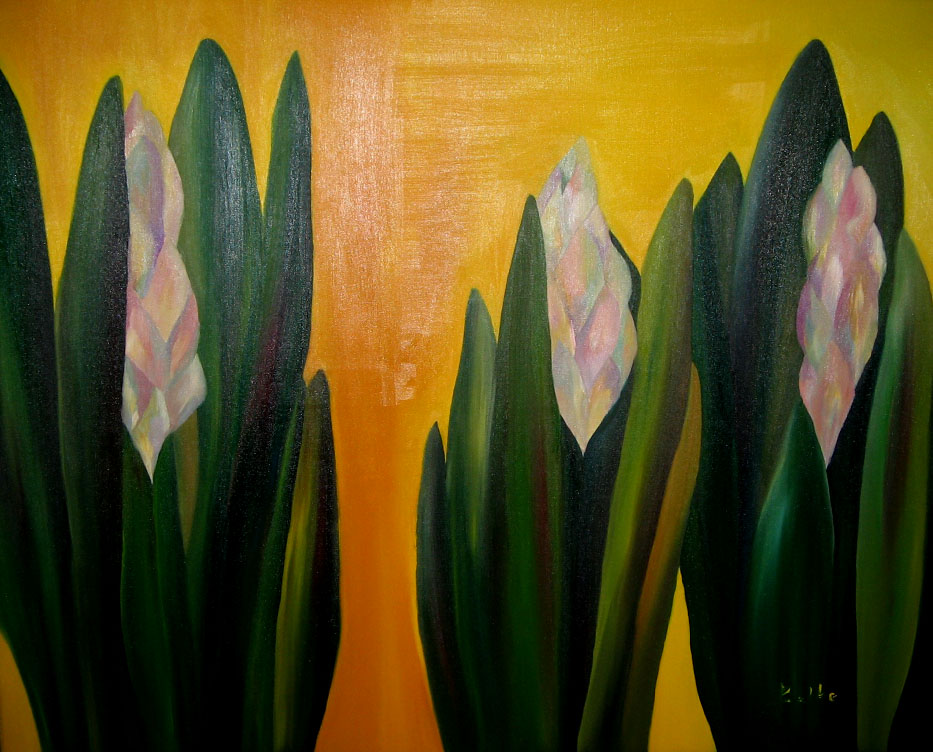 Die Tulpen 100x80 Acryl